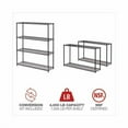 thumbnail image 5 of Alera All-Purpose Wire Shelving Starter Kit, 4-Shelf, 60 x 18 x 72, Black Anthracite+ -ALESW206018BA, 5 of 9