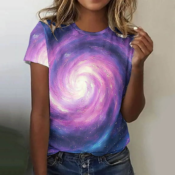 LiMoi Short Sleeve Teen Tops Tshirts Shirts for Women Graphic Plus Size Shirts Reorders