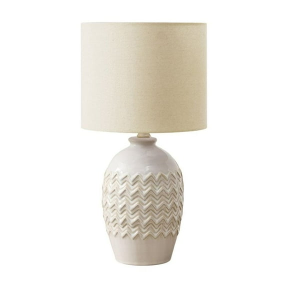 Lighting - Table Lamp - 19"h - Ivory Ceramic - Ivory/Cream Shade - Transitional