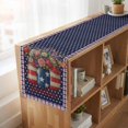 thumbnail image 6 of Table Runners 90 Inches Long Dress Scarves, Independence Day Farmhouse Coffee/Dining/Kitchen Table Runner for Living Room, US Flag Stars Spring Flowers Retro Blue 13x90 Inch, 6 of 9