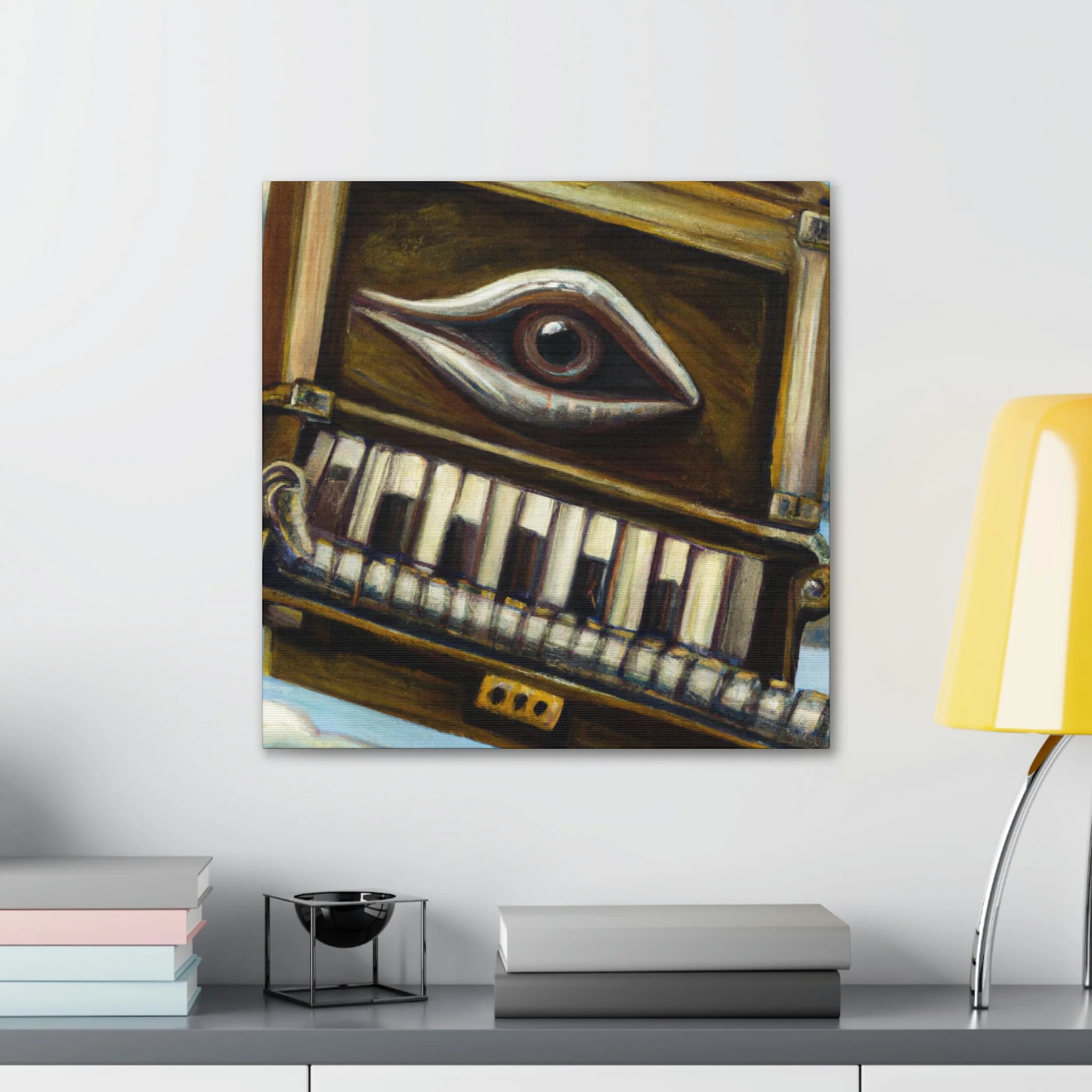 Harmonica's Surreal Melody - Canvas