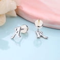 thumbnail image 2 of TINGN Sterling Silver Stud Earrings, Hypoallergenic Earrings for Women Sensitive Ears, 2 of 6