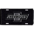thumbnail image 1 of Plaque d'Immatriculation Chevrolet Bowtie en Métal Noir, 1 of 1