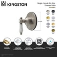 thumbnail image 4 of Kingston Brass KS4037BPL Bel-Air Single-Handle Six-Way Diverter Valve with Round Trim Kit in Brushed Brass, 4 of 5