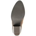 thumbnail image 6 of Journee Womens Issla Pull On Stacked Heel Booties, Widths Available, 6 of 10