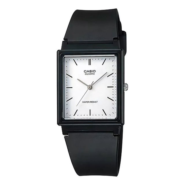 Reloj Casio Caballero Analogo Casual Clasico Mod Mq-27-7e Color de la correa Negro Color del bisel Negro Color del fondo Blanco