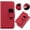 Red, variant on Feishell Case for iPhone 12 Mini, Cute Cartoon Animal Patterned Magnetic Buckle Folio Credit Card Slots Shockproof PU Leather Flip Kickstand Anti-Scratch Wallet Phone Case,Black