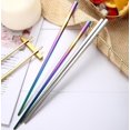 thumbnail image 5 of Simple Stainless Steel Chopsticks Metal Korean Chinese Metal Chop Sticks Tableware 2019, 5 of 5