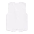 thumbnail image 4 of Sholeno Unisex Kids Volunteer Activity Vest Button Up Waistcoat Boys Girls Waiter Bartender Uniform White L/12, 4 of 5