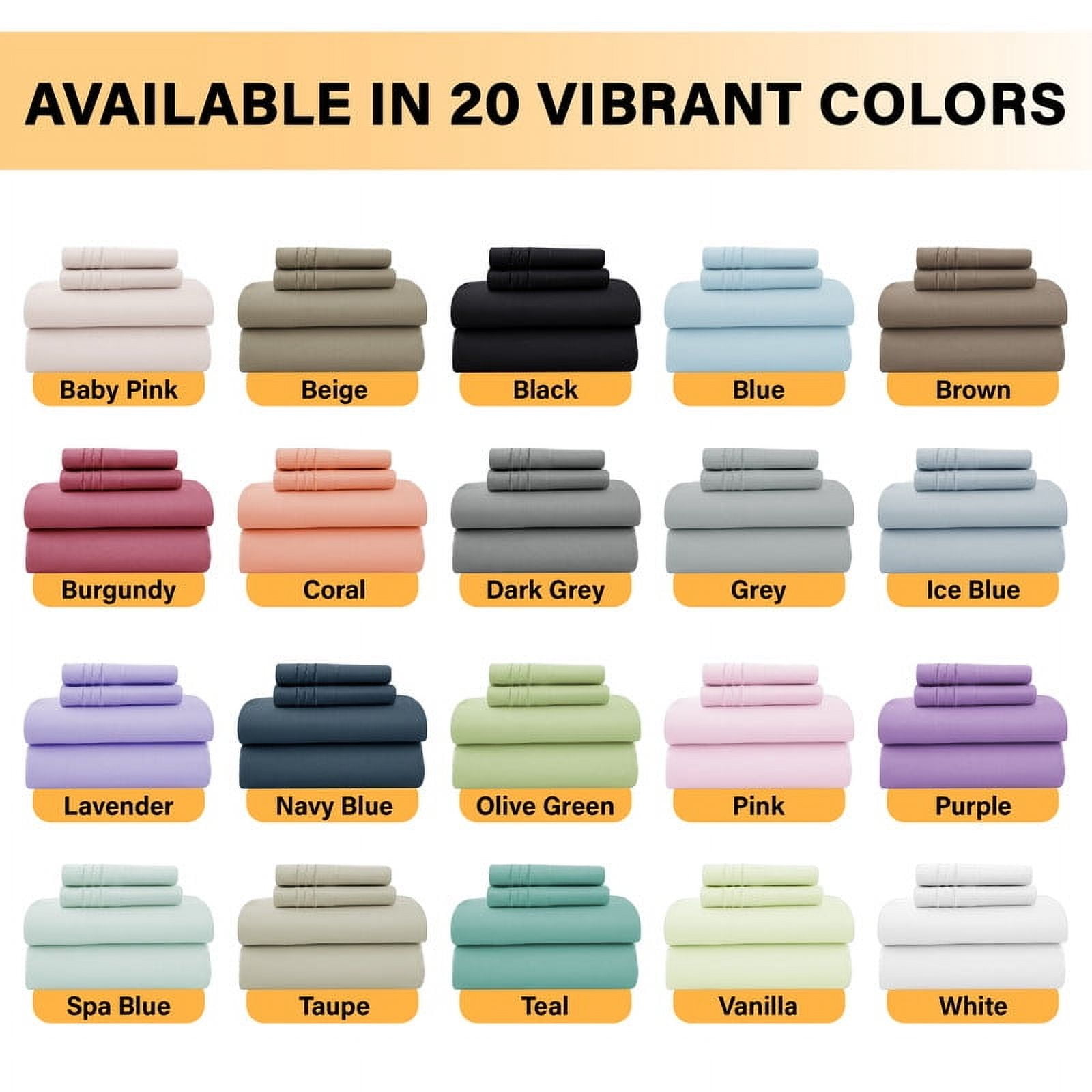 Lux Decor Full Size Sheet Set, 4-Piece Plain Soft Microfiber – Deep Pocket Full Bed Sheets, Includes 1 Fitted Sheet, 1 Flat Sheet, 2 Pillowcases, Burgundy