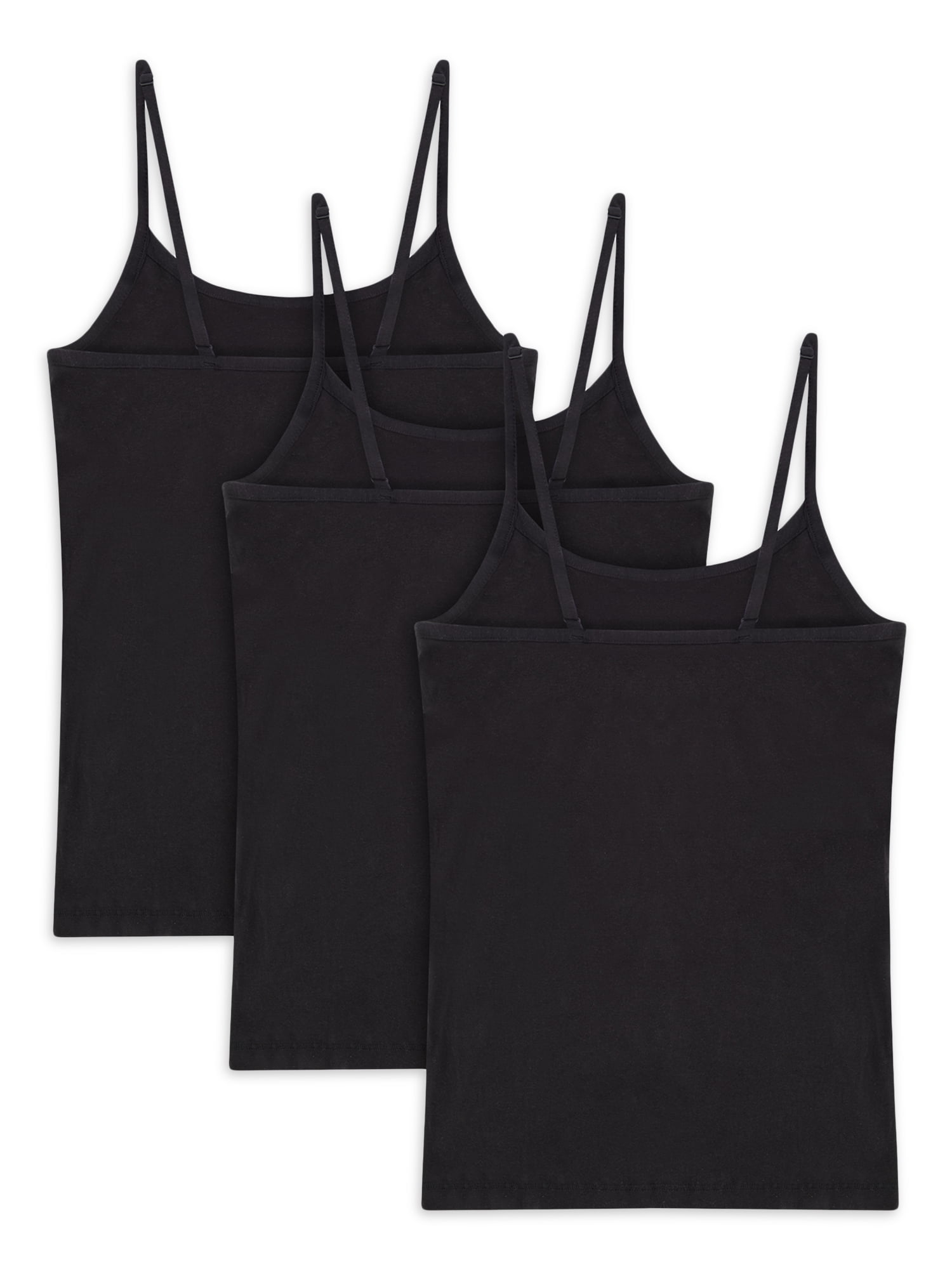 Buy ROCKWREN Women's Ladies Cotton Camisole Spaghetti Top Adjustable Strap  Slips Pack of 5 (Dark Combo, 75CM (XS)) at