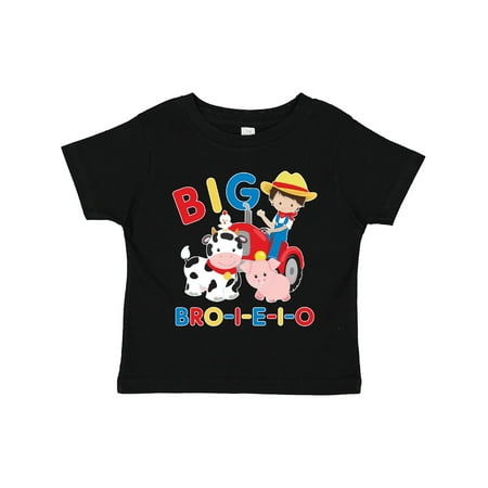 

Inktastic Farmer Tractor EIEIO Big Bro Gift Toddler Boy Girl T-Shirt