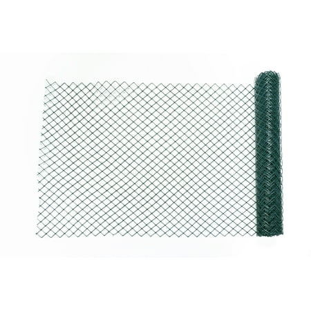 High Density Polyethylene Resin High Density Polyethylene (HDPE) Diamond Link Safety Fence, 50 ft. Length x 4 ft. Width, Green ()