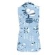thumbnail image 4 of Gibobby chaquetas de invierno largas Chaqueta de chaleco estampada informal sin mangas con bolsillo y estampado floral sin mangas para mujer, chamarra gruesa sólida (Azul, M), 4 of 4