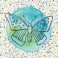thumbnail image 2 of Gango Home Decor Modern Butterflies Blue & Green by Amy Frazer (Printed on Paper); Two 16x16in Fine Art Paper Giclee Prints, 2 of 5