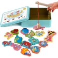 thumbnail image 1 of Träleksaker Fiskelek, Montessori-spel för barn 2 år, 1 of 5