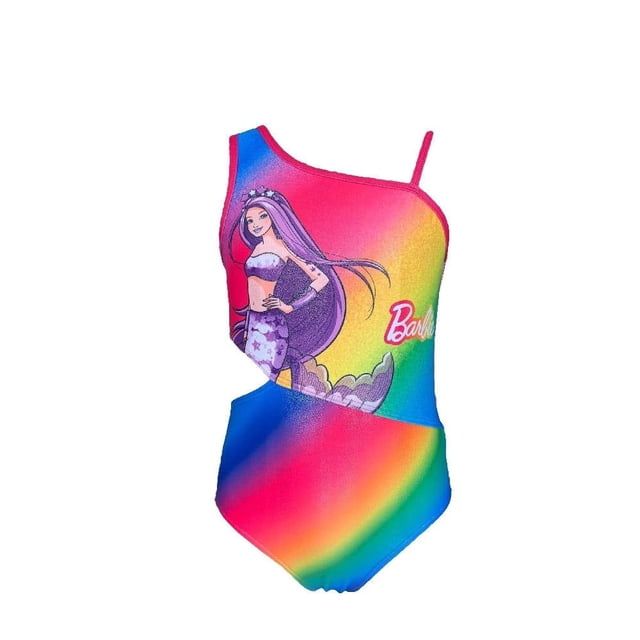 Traje de Baño Barbie Talla 6 Completo Sustentable Diseño Sirena Multicolor