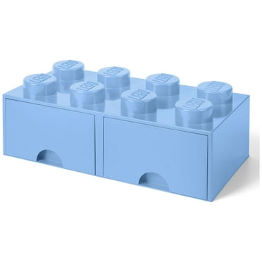 LEGO Storage Brick 8 (2 Drawers) - Light Blue