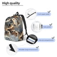 thumbnail image 3 of Xecao Wolf Family Winter Wonderland for Canvas College Laptop Backpack, a Durable Rucksack for Both Men and Women, ideal for travel, school, and daily use Bag-Medium, 3 of 5