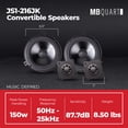 thumbnail image 4 of MB Quart 6.5" Front Dash or Rear Speakers Upgrade for Jeep Wrangler JK 07-18, 4 of 12