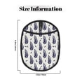 thumbnail image 3 of Rocae Blue Leaves for Silicone Pot Holders, Oven Mitts Heat Resistant Hot Pads with Pockets,Non-Slip Bbq Baking Smoking Potholders ,7.5"x9.4", 3 of 7