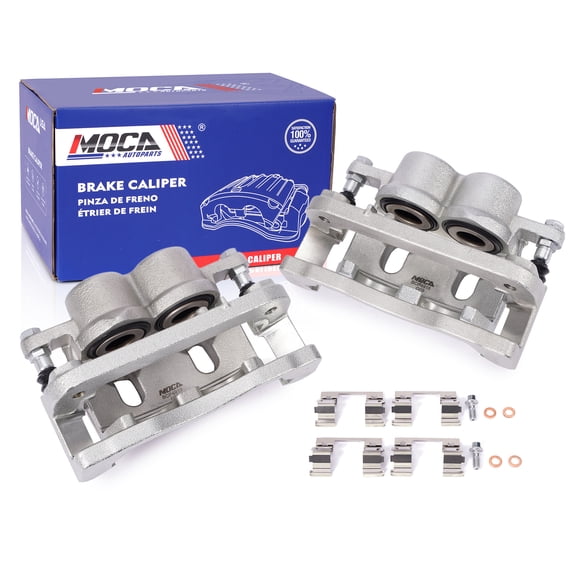 MOCA AUTOPARTS 2x Front Brake Calipers w/ Bracket Fit for 2008-2020 Cadillac Escalade & 2008-2020 Chevrolet Tahoe & 2008-2020 GMC Yukon