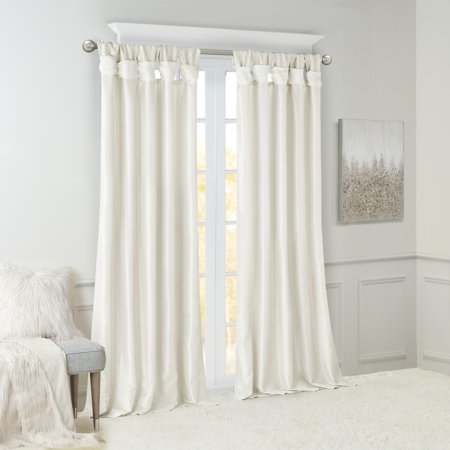 Tab Drapery - Home Essence Lillian Twist Tab Lined Window Curtain