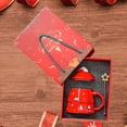 thumbnail image 1 of Taza de cerámica navideña, taza de Navidad, regalo de Navidad, vajilla de mesa de dibujos animados, regalo de cumpleaños para Festival, taza novedosa, Rojo, 1 of 10