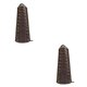 thumbnail image 1 of Wosthever Muñequera ancha de cuero para tiro con arco, muñequera para hombres y mujeres, muñequera para niños, muñequera para vendaje marrón 2piezas Wosthever CBP106720, 1 of 5