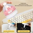 thumbnail image 3 of Desktop Vacuum Cleaner, Cordless USB Charging Table Dust Sweeper with Night Light, Portable Table Dust Sweeper for Pencil Eraser Shavings Cleaning Hairs Crumbs Computer Keyboard, 3 of 8