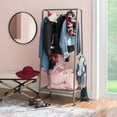thumbnail image 4 of Linon Athania Kids Contemporary Clothing Rack Hall Tree with 4 Hooks and Shelf, Pewter, 4 of 8