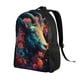 thumbnail image 2 of Disketp Colorful Flower Goat Mochila Unisex de Apertura Lateral Completa, Mochila para Laptop para Escuela, Trabajo y Viajes, 2 of 8