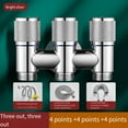 thumbnail image 2 of Bathroom Toilet Partner Three Way Faucet Angle Valve Long Lasting All Copper Material Convenient Autocephaly Water Outlet, 2 of 12