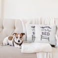 thumbnail image 4 of Ambesonne Saying Throw Pillow Cover 2 Pack, Happy Weekend Theme Graphic, 24", Purple Grey, 4 of 7