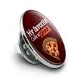 thumbnail image 2 of My Favorite Color is Pizza Metal 0.75" Lapel Hat Pin Tie Tack Pinback, 2 of 4