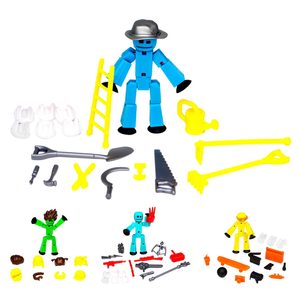 Stikbot Action Pack Series 2- Accessories Set with Solid Color Stikbot