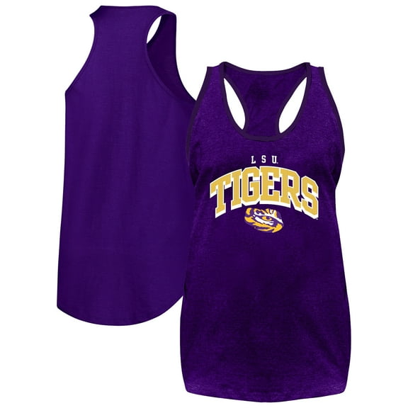 Women's Fanatics Purple LSU Tigers Plus Size Arch Tank Top