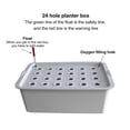 thumbnail image 3 of Hydroponic System Growing Kit, 24 Holes Gray Hydroponic System Growing Box With Timer Oxygen Pump Hydroponic System Planter Box, 3 of 8