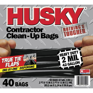 Husky 42 Gal. Heavy Duty Clean-Up Bags (32-Count) HK42WC032B - The Home  Depot