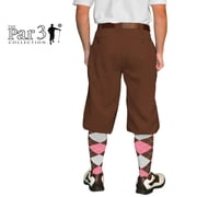 Brown Microfiber Golf Knickers ( Plus Fours) for Men - 34