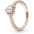 thumbnail image 1 of Anillo Pandora De Corazón Elevado Brillante 14K 188421C02 | Talle 52 | Joyería De Lujo Para Mujer | Ideal Para Regalo Elegante | Compatible Con Charms Pandora, 1 of 5