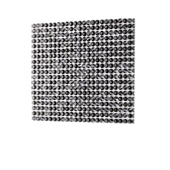 Cinta de diamantes de imitación Injueey para decoración de ropa color negro 8 pegamento Type3 NO3