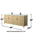 thumbnail image 6 of Wyndham Collection Wch717184d-Cm-Unsmxx Elan 84" Free Standing Double Basin Vanity Set -, 6 of 7