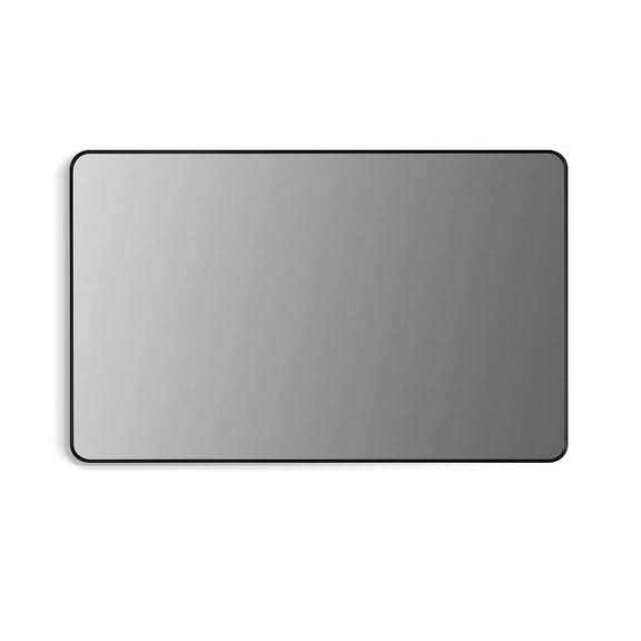 Nettuno 48" Rectangle Bathroom/Vanity Matt Black Aluminum Framed Wall Mirror
