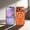 Orange, variant on Compatible for iPhone 17 Magnetic Case with Fiber Texture Design, Compatible with Mag-Safe, Back Anti-Scratch Magnetic Slim Shockproof Protective Phone Cover for iPhone 17, Black