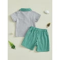 thumbnail image 6 of BemeyourBBs Toddler Boys Summer Outfits Golf Embroidery T-Shirts Shorts Set, 6 of 9