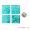thumbnail image 2 of Milltown Merchants Electric Blue Foil Mega Mosaic Tile 1.8 Inch Large (3 lbs), 2 of 2