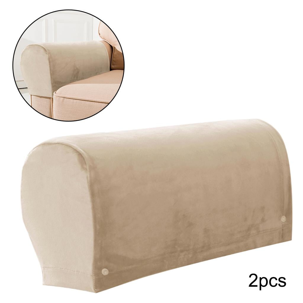 yuksok Thick Sofa Armrest Covers Arm Covers Solid Soft Slipcovers - Main Image