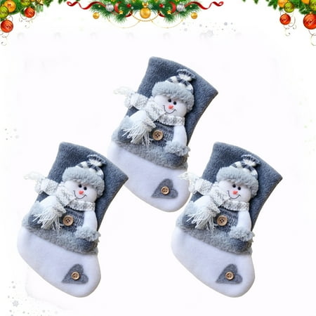 

Holiday Decorations Christmas Stockings Pendant Display Winter Thick Lint Cute Santa Claus Gifts Christmas Decoration Supplies B