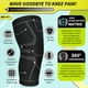 thumbnail image 4 of Rodillera BLITZU Compression para mujeres y hombres, paquete de 2, color negro, 4 of 5